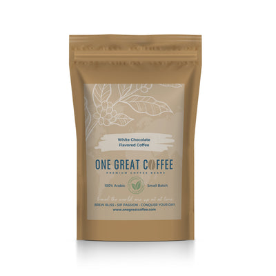 White Chocolate Flavored Coffee at One Great Coffee | Fresh Roasted Gourmet Coffee & Tea