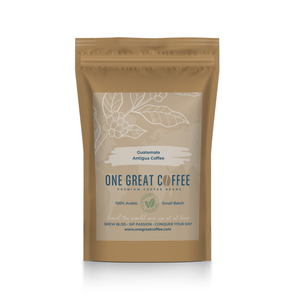 Guatemala Antigua Coffee package showcasing premium coffee beans with rich flavor profile.