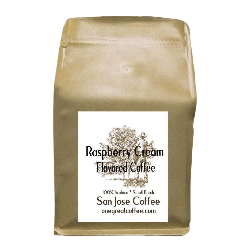 Raspberry Cream Flavored Coffee at One Great Coffee. Buy today!